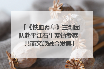 《铁血幕阜》主创团队赴平江石牛寨镇考察 共商文旅融合发展