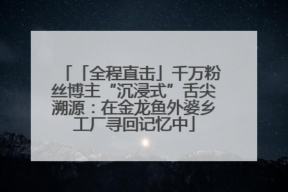 「全程直击」千万粉丝博主“沉浸式”舌尖溯源：在金龙鱼外婆乡工厂寻回记忆中