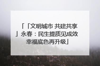 「文明城市 共建共享」永春：民生提质见成效 幸福底色再升级