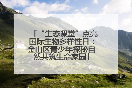 “生态课堂”点亮国际生物多样性日：金山区青少年探秘自然共筑生命家园