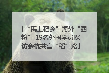 “禹上稻乡”海外“圈粉” 19名外国学员探访余杭共富“稻”路