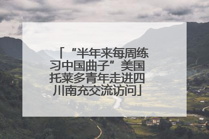 “半年来每周练习中国曲子”美国托莱多青年走进四川南充交流访问