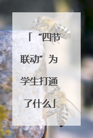 “四节联动”为学生打通了什么