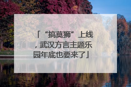 “搞莫狮”上线，武汉方言主题乐园年底也要来了