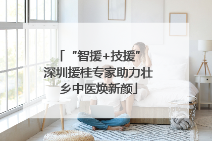 “智援+技援” 深圳援桂专家助力壮乡中医焕新颜