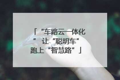 “车路云一体化” 让“聪明车”跑上“智慧路”
