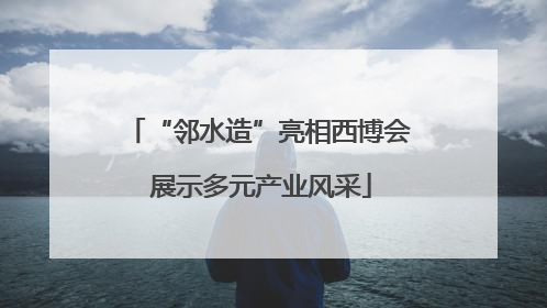 “邻水造”亮相西博会 展示多元产业风采
