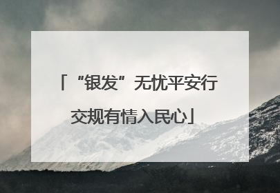 “银发”无忧平安行 交规有情入民心