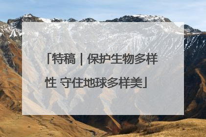 特稿｜保护生物多样性 守住地球多样美