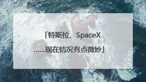 特斯拉、SpaceX……现在情况有点微妙