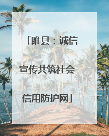 睢县：诚信宣传共筑社会信用防护网