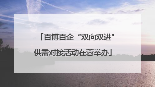 百博百企“双向双进”供需对接活动在蓉举办