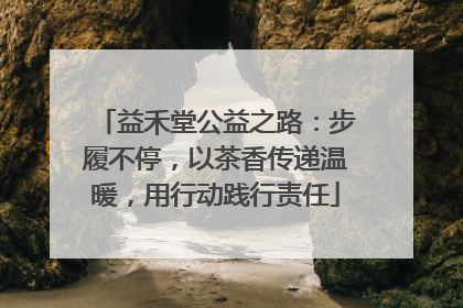 益禾堂公益之路：步履不停，以茶香传递温暖，用行动践行责任