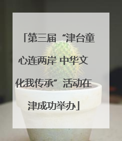 第三届“津台童心连两岸 中华文化我传承”活动在津成功举办