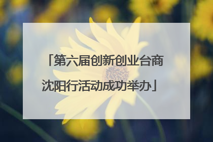 第六届创新创业台商沈阳行活动成功举办