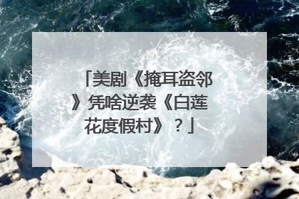美剧《掩耳盗邻》凭啥逆袭《白莲花度假村》？
