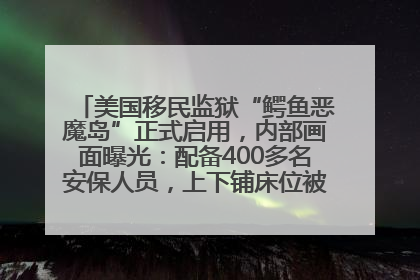 美国移民监狱“鳄鱼恶魔岛”正式启用，内部画面曝光：配备400多名安保人员，上下铺床位被罩在铁丝网里