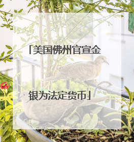 美国佛州官宣金银为法定货币