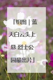组图｜蓝天白云头上悬 烈士公园最出片