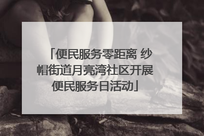 便民服务零距离 纱帽街道月亮湾社区开展便民服务日活动