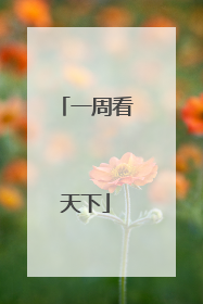一周看天下