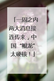 一周之内两大消息接连传来，中国“鲲龙”太硬核！