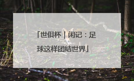 世俱杯｜闲记：足球这样团结世界
