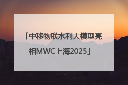中移物联水利大模型亮相MWC上海2025