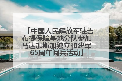 中国人民解放军驻吉布提保障基地分队参加马达加斯加独立和建军65周年阅兵活动