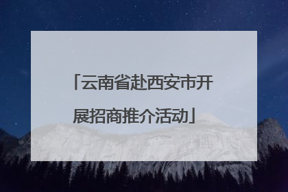 云南省赴西安市开展招商推介活动