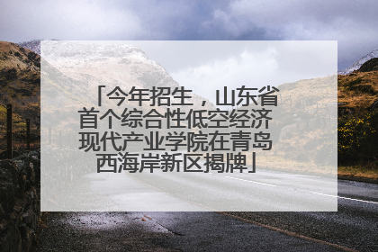 今年招生，山东省首个综合性低空经济现代产业学院在青岛西海岸新区揭牌