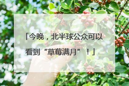 今晚，北半球公众可以看到“草莓满月”！