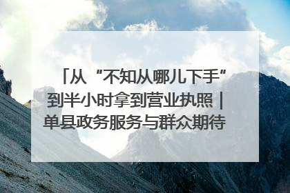 从“不知从哪儿下手”到半小时拿到营业执照｜单县政务服务与群众期待的“双向奔赴”