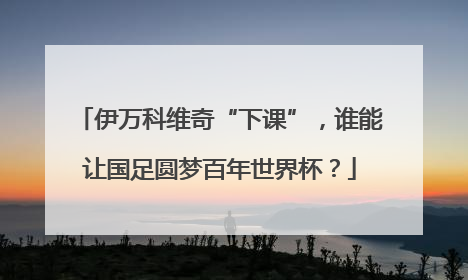 伊万科维奇“下课”，谁能让国足圆梦百年世界杯？