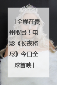 全程在贵州取景！电影《长夜将尽》今日全球首映