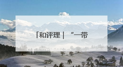 和评理｜“一带一路”促进共同发展 美国抹黑攻击酸味十足