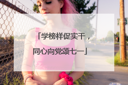 学榜样促实干，同心向党颂七一