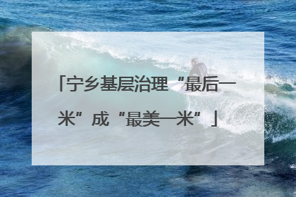 宁乡基层治理“最后一米”成“最美一米”