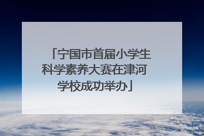 宁国市首届小学生科学素养大赛在津河学校成功举办