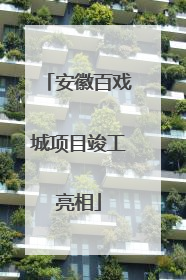 安徽百戏城项目竣工亮相