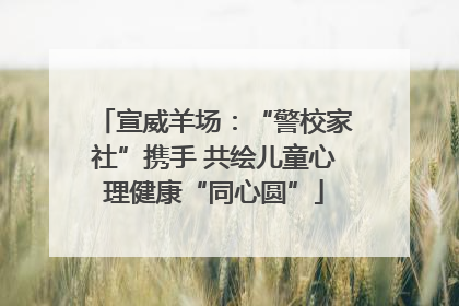 宣威羊场：“警校家社”携手 共绘儿童心理健康“同心圆”