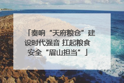 奏响“天府粮仓”建设时代强音 扛起粮食安全“眉山担当”