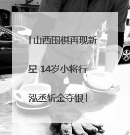 山西围棋再现新星 14岁小将行泓丞斩金夺银