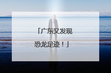 广东又发现恐龙足迹！