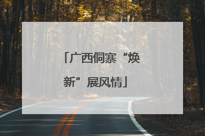 广西侗寨“焕新”展风情