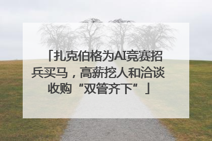 扎克伯格为AI竞赛招兵买马，高薪挖人和洽谈收购“双管齐下”