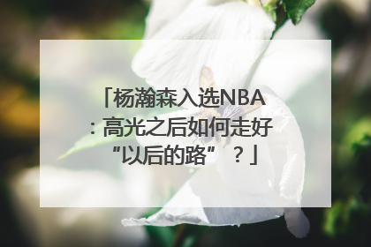 杨瀚森入选NBA：高光之后如何走好“以后的路”？