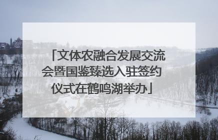 文体农融合发展交流会暨国鉴臻选入驻签约仪式在鹤鸣湖举办