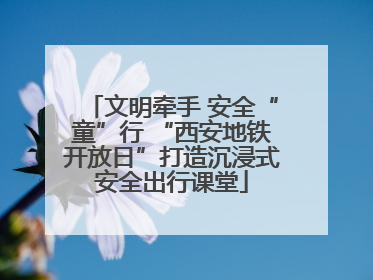 文明牵手 安全“童”行 “西安地铁开放日”打造沉浸式安全出行课堂