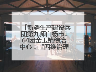 新疆生产建设兵团第九师白杨市164团金玉镇综治中心：“四维治理”淬炼边疆“枫桥样本”